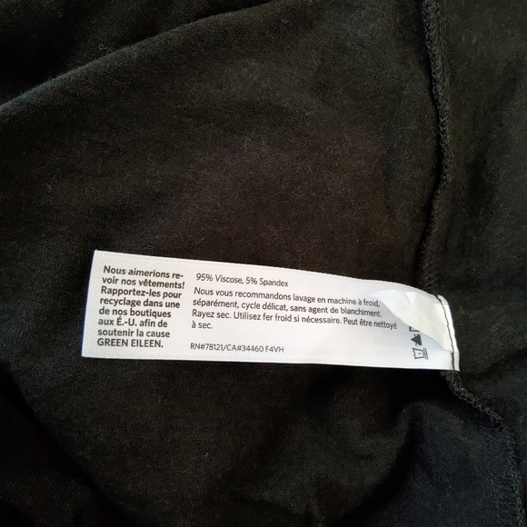 Eileen Fisher Long Sleeve Jersey Knit Shift Dress Size L Brown - Picture 11 of 11